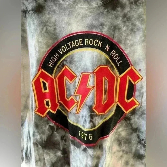 ACDC tie dye tshirt cotton size medium - Picture 2 of 4